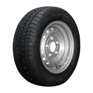 luchtband + wiel 185/60 R12C 5½Jx12H2 ET30 67/112/5 staal Kargomax ST-6000 M+S zilvergrijs