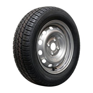 pneu + roue 185/65 R14 5½Jx14H2 ET30 57/100/4 métal AW-414 M+S gris argent