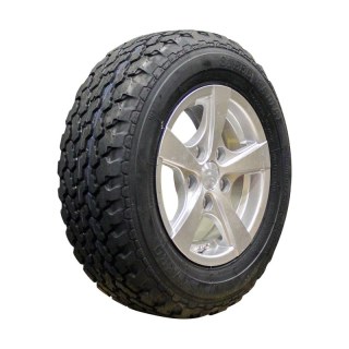 luchtband + wiel 185/70 R13C 6Jx13H2 ET30 67/112/5 lichtmetaal Savero M+S zilvergrijs