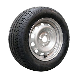 pneu + roue 195 R14C 5½Jx14H2 ET30 57/100/4 métal R701 M+S gris argent