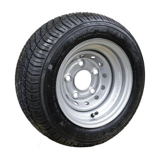 pneu + roue 195/50 B10 (18x8.00-10) 6JAx10H2 ET-4 66,5/112/5 métal M-8001 gris argent