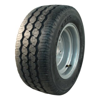 pneu + roue 195/55 R10C 6.00Ix10H2 ET25 66,5/112/5 métal Trailermaxx CR-966 gris argent