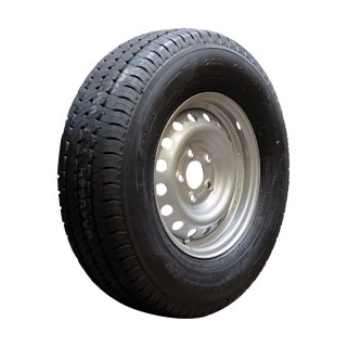 Komplettrad 205 R14C 5½Jx14H2 ET30 66,5/112/5 Stahl Maxmiler Pro Silbergrau