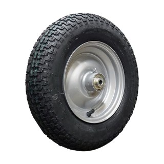 pneu + roue 3.50-8 2.50x8 ET0 Westfalia roulement à billes 12,3 NL124mm métal V-9128 gris argent