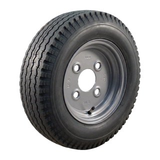 pneu + roue 4.80/4.00-8 2.50Ax8H2 ET-2 60/100/4 métal S-6003 gris argent