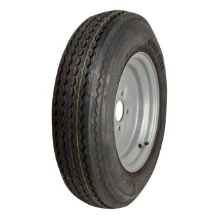 pneu + roue 5.30-12 4.00Bx12H2 ET0 60/100/4 métal KT-701 gris argent