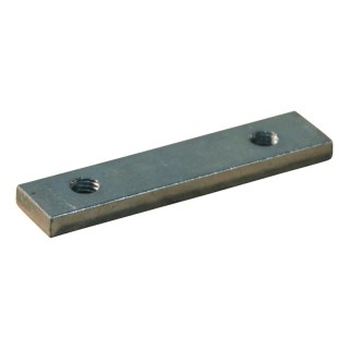 contre-plaque zingué pas 50 - 2 x M8 , 80x18x6mm