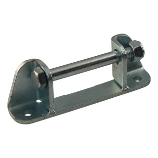 étriers de fixation pour charnière de ridelle déportée, à visser inox