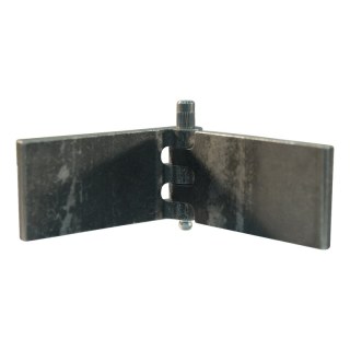 porte charnière droit avec goupille et avec graisseur 40 x 80mm lame de charnière brut démontable
