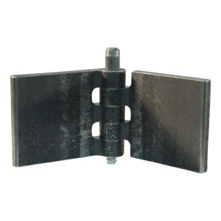 porte charnière droit avec goupille et avec graisseur 50 x 60mm lame de charnière brut démontable