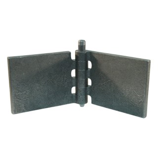 porte charnière droit avec goupille et avec graisseur 60 x 80mm lame de charnière brut démontable