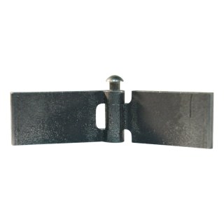 porte charnière droit avec goupille d'inox 30 x 60mm lame de charnière brut démontable