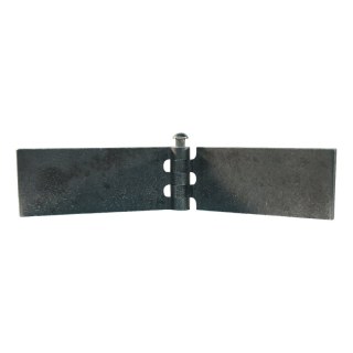porte charnière droit avec goupille d'inox 40 x 100mm lame de charnière brut démontable
