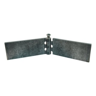 porte charnière droit avec goupille d'inox 50 x 120mm lame de charnière brut démontable
