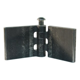 porte charnière droit avec goupille d'inox 50 x 60mm lame de charnière brut démontable