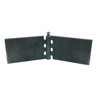 porte charnière droit avec goupille d'inox 60 x 100mm lame de charnière brut démontable