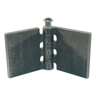 porte charnière droit avec goupille d'inox 60 x 60mm lame de charnière brut démontable