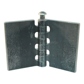 porte charnière droit avec goupille d'inox 80 x 60mm lame de charnière brut