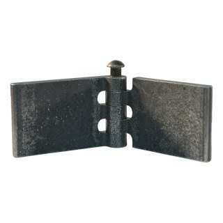 porte charnière droit avec goupille d'acier 40 x 60mm lame de charnière brut démontable