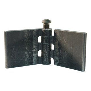 porte charnière droit avec goupille d'acier 50 x 60mm lame de charnière brut démontable