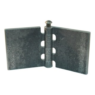 porte charnière droit avec goupille d'acier 60 x 60mm lame de charnière brut démontable