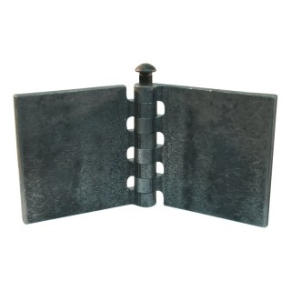 porte charnière droit avec goupille d'acier 80 x 80mm lame de charnière brut