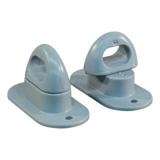 espagnolette plastique pour œillet 42x22mm gris de sécurité RAL 7004