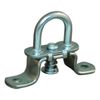 espagnolette goupille avec cheville acier ressort zingué pour œillet 42x22mm