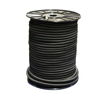 Cable élastique noir Ø8 100m