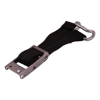 SS tensioner tarpaulin with high quality polyester strap and open galvanized hook