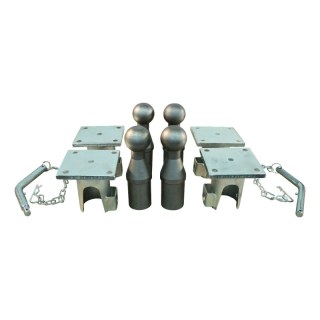 jeu de rotules articulées pour remorque tribenne, 3-faces 3500kg