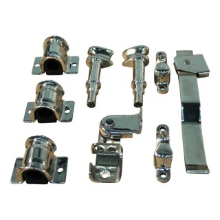 fermeture de conteneur gauche inox pour tube Ø22