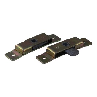 Serrure de coffre à pneus double face zingué 105mm x 19mm
