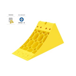 cale de roue Crowny 36 plastique jaune