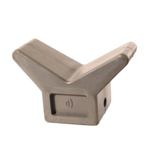 support d'étrave caoutchouc 120° gris