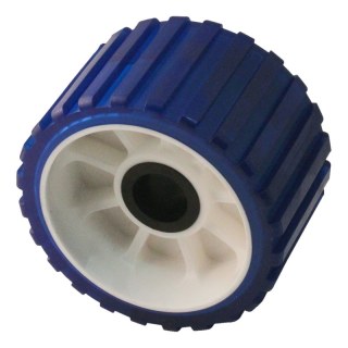 bord de rouleau PVC bleu Ø128mm 75mm Ø26mm