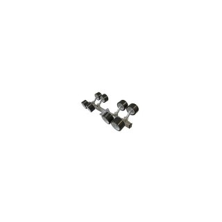 galet en PVC règlable noir 4 kits diabolos