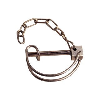 goupille avec chaîne Ø7mmmm 69mm inox approprié pour Ifor Williams