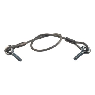 cable d'abattant Ø5 445mm 2x oeillets filetés M8x30mm