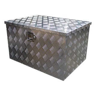 caisse à outils aluminium lxbxh 680x490x400mm serrure de coffre