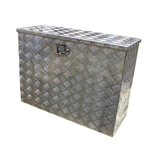 caisse à outils aluminium lxbxh 840x350x620mm serrure de coffre