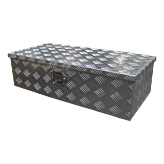 caisse à outils aluminium lxbxh 850x400x230mm serrure de coffre