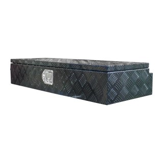 caisse à outils aluminium noir lxbxh 900x380x170mm serrure de coffre