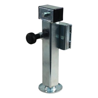 Pied béquille basculante SF60-D42-avec clé de hexagone 19mm et adaptateur ⧄60mm 1300kg zingué 240mm 415mm