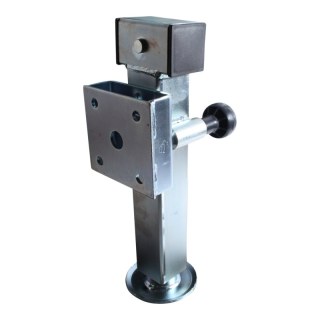 Pied béquille basculante SF60-D42-avec clé de hexagone 19mm et adaptateur ⧄60mm 1300kg zingué 240mm 415mm