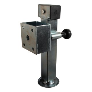 Pied béquille basculante SF60-D85 avec clé de hexagone 19mm et adaptateur ⧄60mm 1300kg zingué
