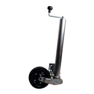roue jockey escamotable Ø60mm 200x54mm jante en acier revêtement en poudre (noir)