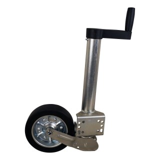 roue jockey escamotable manivelle en plastique Ø60mm 225x64mm
