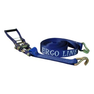 sangle d'arrimage lourds "ERGO-LINE" avec hochet bleu 50mm 9000mm Ergo line polyester