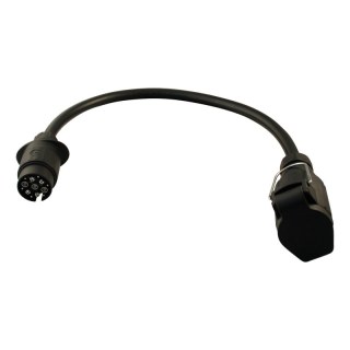 câble adaptateur voiture 13 pôle (système Multicon Ouest) - remorque à 13 pôle (système Jäger) 65cm